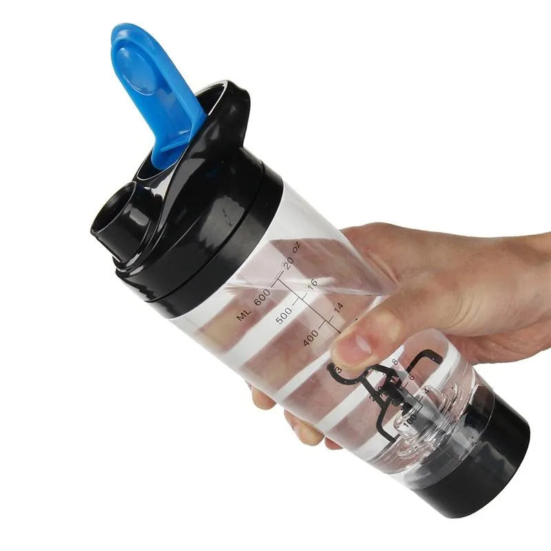 600 ml Shaker Kupası Şişe Otomatik Karıştırma Kahve Fincanı Cyclone Tembel Öz Karıştırma Kupa Elektrikli Protein Shaker Blender Mikser Spor Şişe