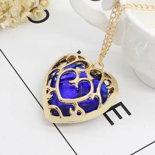 The Zelda Legend Crystal Heart Heart Locket Necklace Fashionable Anime Game Jewelry For Women And Men With Gold Frame And Long Pendant From Beauty li 1 012.27 DHgate.Com