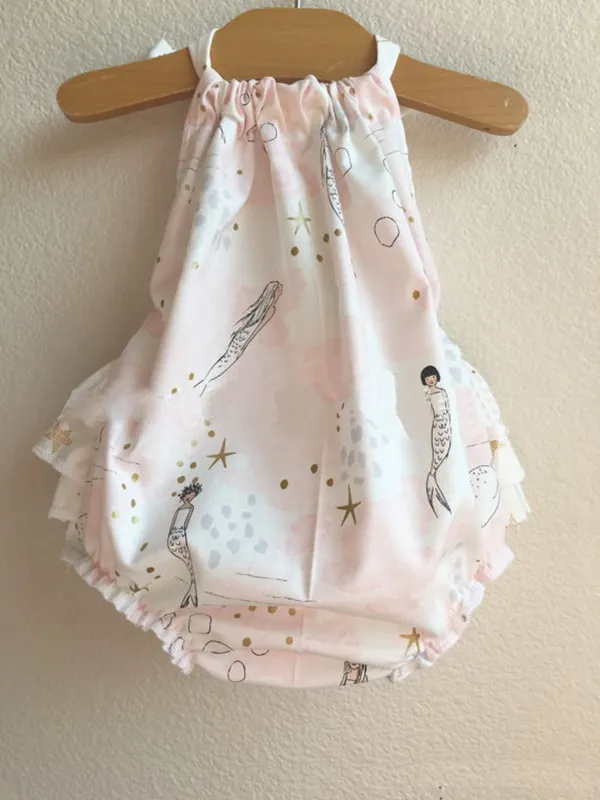 Baby Romper Sunsuit Achor Print Boho Playsuit Summer Babys mode Kläder Outwear Onesies Sunsuit Spädbarn Söt Jumpsuit Gratis frakt