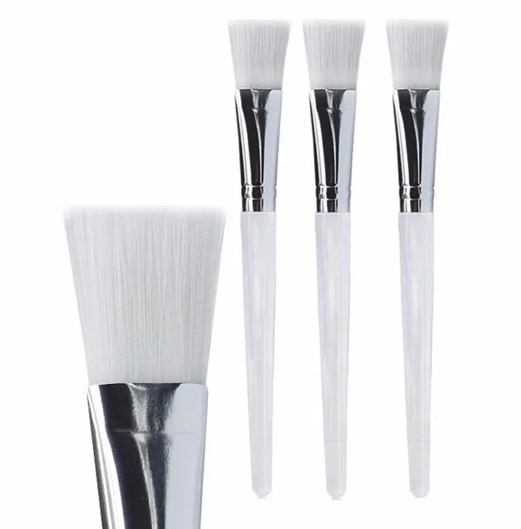 Bom Kit de Pincéis de Máscara Facial Pincéis de Maquiagem Olhos Rosto Cuidados com a Pele Máscaras Aplicador de Cosméticos Casa Faça Você Mesmo Máscara de Olhos Facial Use Ferramentas Alça transparente