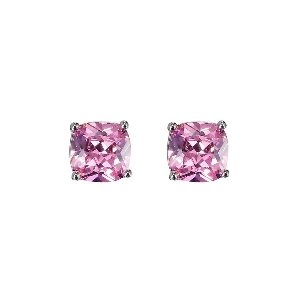 Stud orecchini gioielli moda unisex alla moda / uomini rosa orecchini di cristallo corona orecchini piercing all'ingrosso drop ship 350046