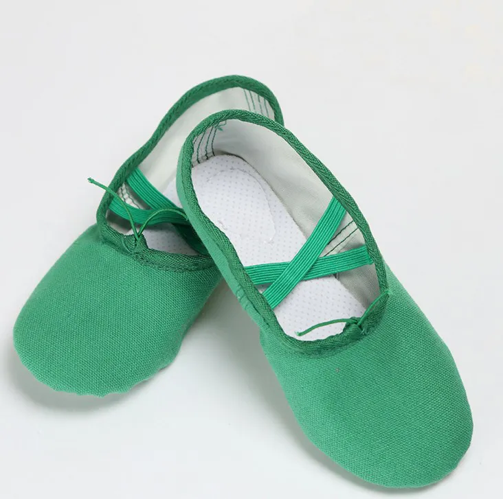 Hot koop canvas slippers pointe dance gymnastiek kind volwassen ballet dans schoenen voor kinderen volwassen gratis verzending