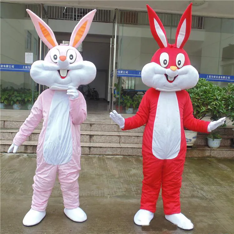 2018 High quality adult customized rabbit bunny mascot costumes fancy dress gift for kid's birthday good quality