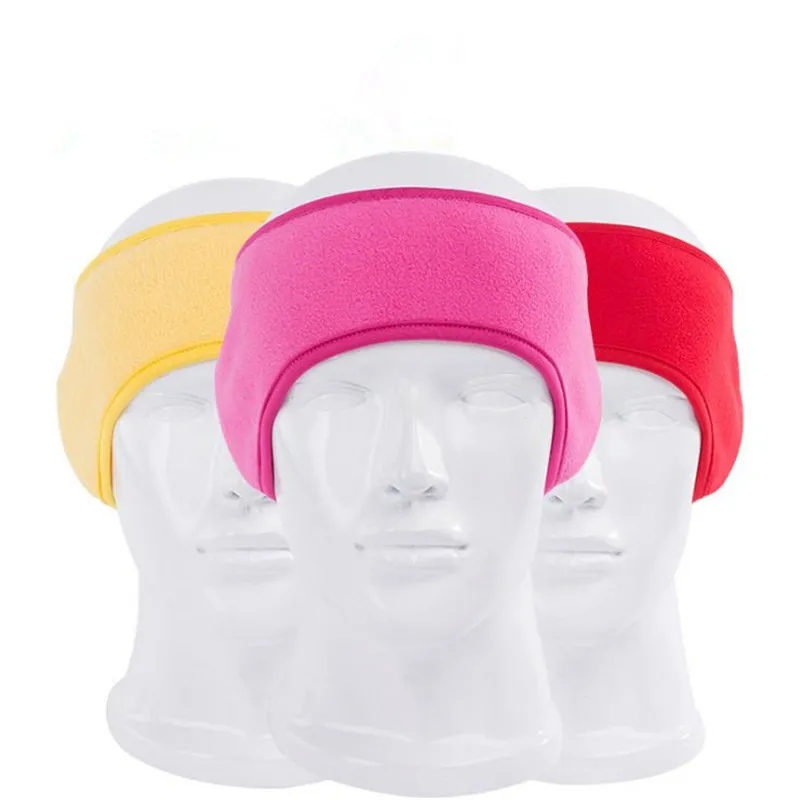 Partihandel Vinter Ear Muffs Headband Unisex Ear Warmer Polar Fleece Hair Band Varm Headbands Ski Ear Warmer Out330