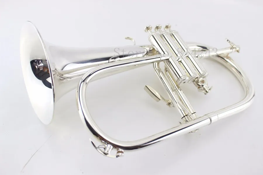 Professional Silver Plated Bach Fh600 Flugelhorn High Quality Brass
