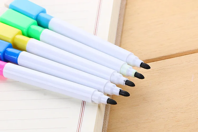 Fashion Magnetic White Board Marker Pens Dry Erase Eraser Easy Wipe School Office Writing Supplies WJ0093666041