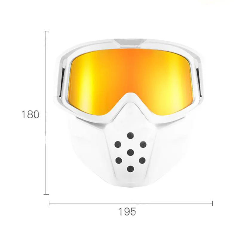 Lunettes De Moto Motocross BOLLFO – Écran Amovible – UV400 – Multicolore – Neuves