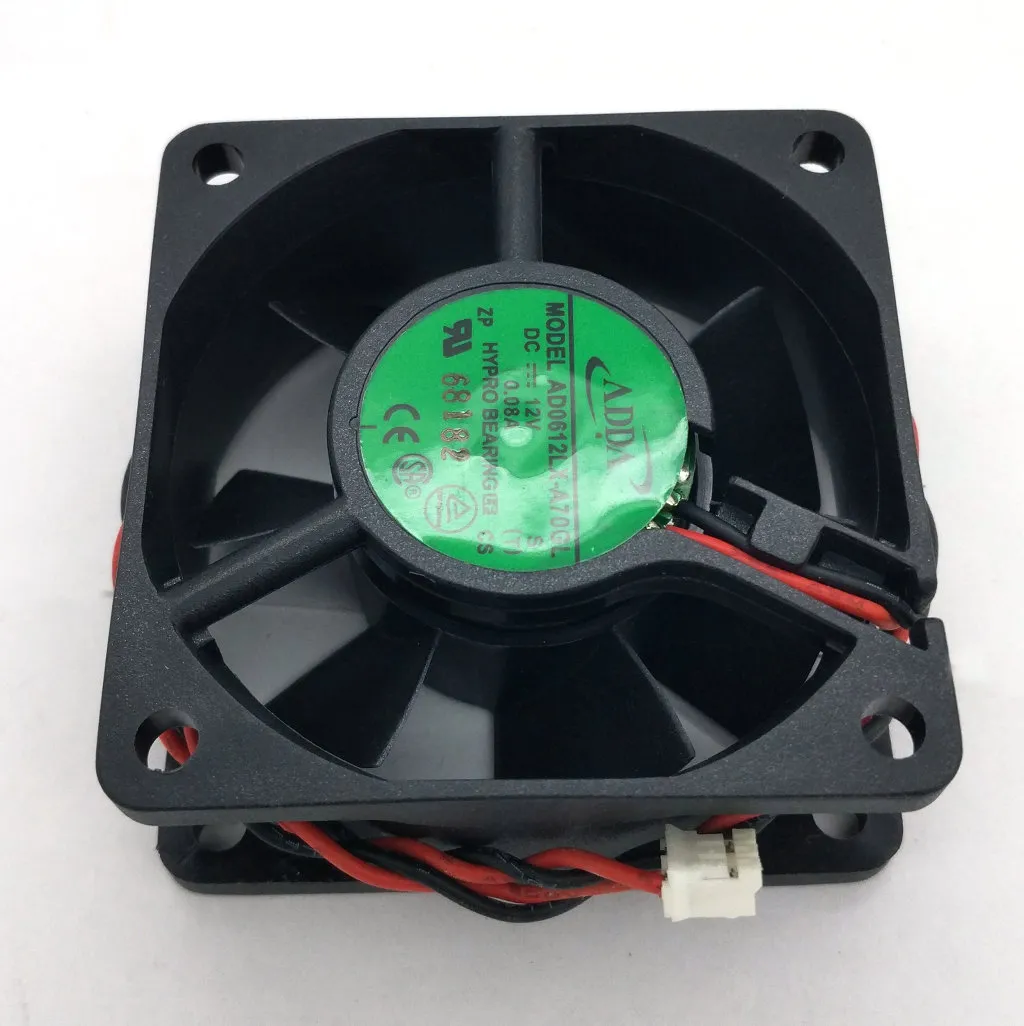 New Original ADDA AD0612LX-A70GL DC12V 0.08A 60*60*25MM 6cm Mute Cooling fan