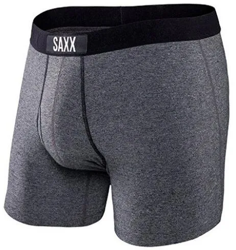 Free shippingl-SAXX Comfortable Ultra /VIBE boxer brief FLY Underwear SAXX boxer~ NO BOX North American Size 95% viscose 5% spandex
