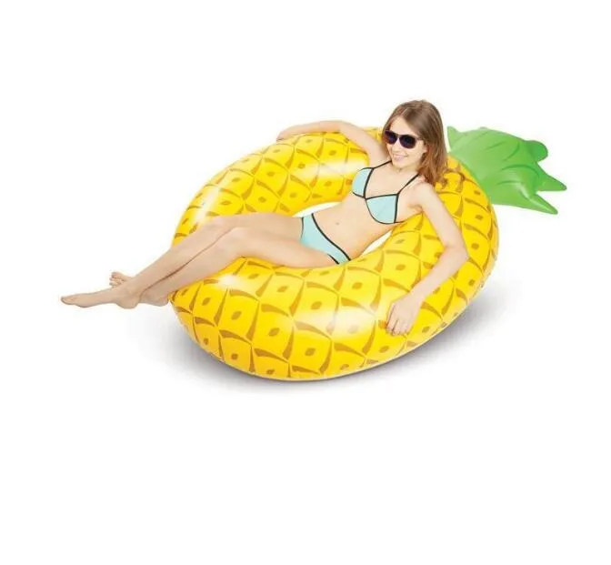 Zomer zwemmen ring gigantische opblaasbare zwaan ananas matras drijvende zwemmen bed vlot lucht matras pvc pool speelgoed drijvende rij