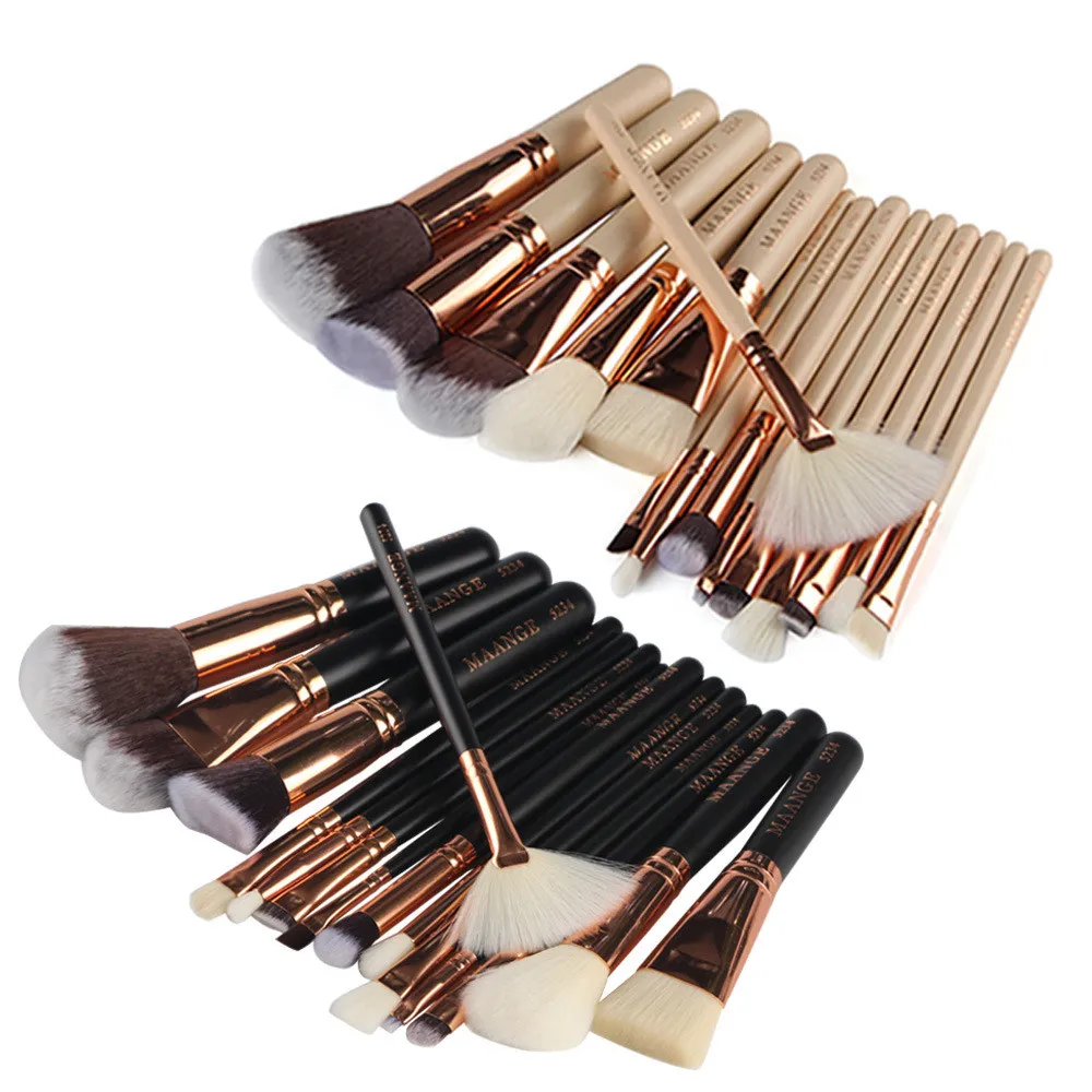 MAANGE Make Up Brushes Kit 8 15 pcs Professional Powder Foundation Eye shadow Blush Lip Makeup Brush Set Beauty Cosmetic Tools