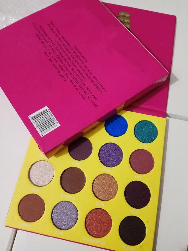 Haute qualité! Maquillage professionnel 12 couleurs mode femmes jaune Palette de fard à paupières maquillage mat Palette de fard à paupières