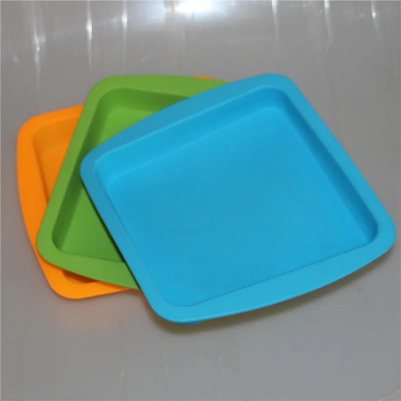 Plateau en silicone résistant à la chaleur FDA Deep Dish square Pan friendly Non Stick Silicone Container Concentrate Oil BHO plateau en silicone DHL