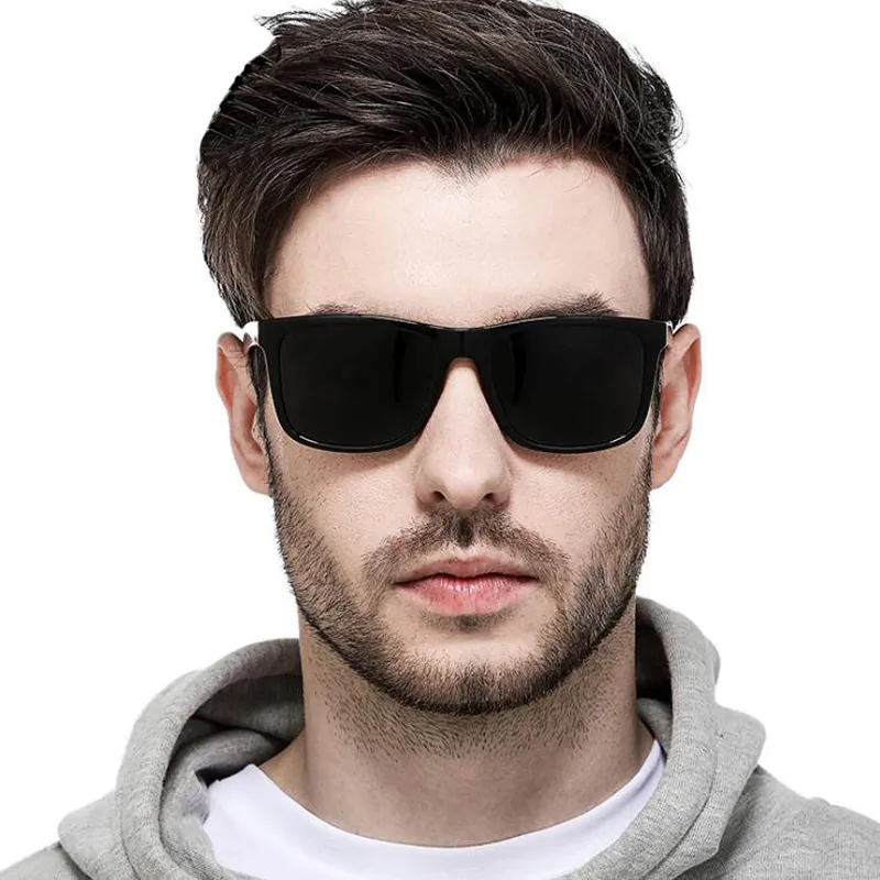 2018 Multi Color Square Polariserade Solglasögon Mens Driving Sun Glasses Män Kvinnor Oculos Masculino