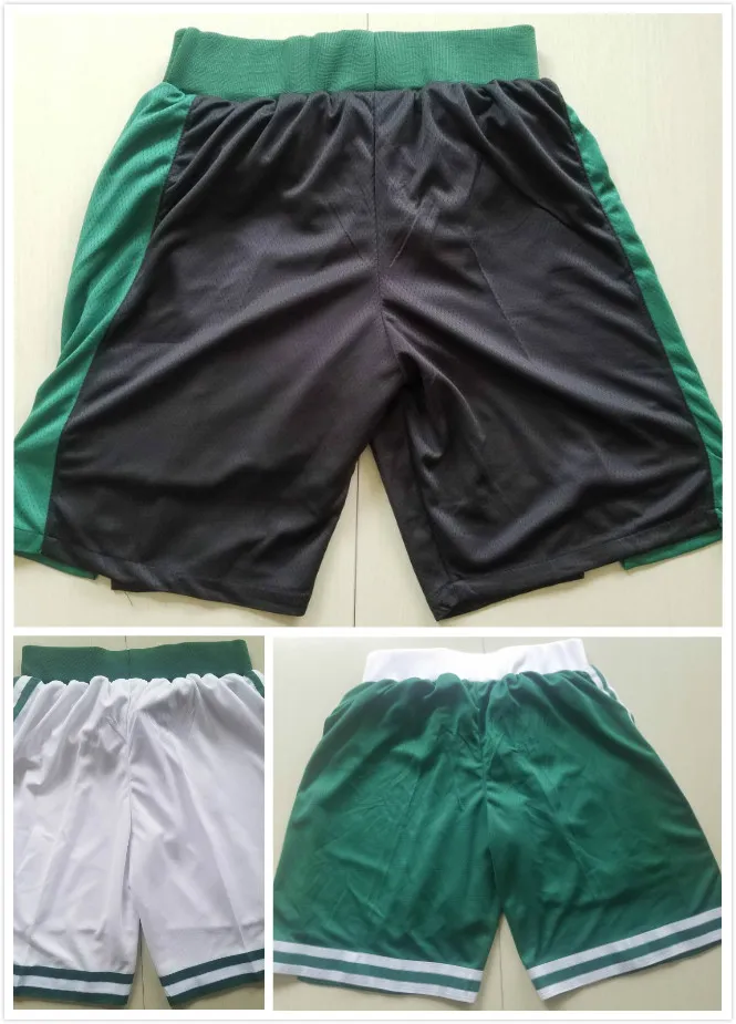 Venda de produtos vingage shorts esportivos masculinos para atacado branco verde preto cores uniofrms de basquete tamanho S-XXL