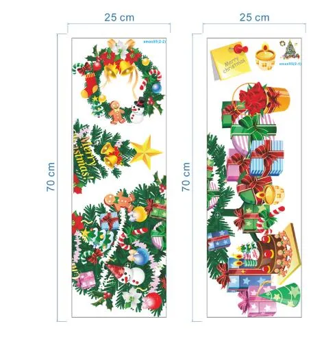 クリスマスツリー ウォールステッカー お祝いホームデカール、子供用