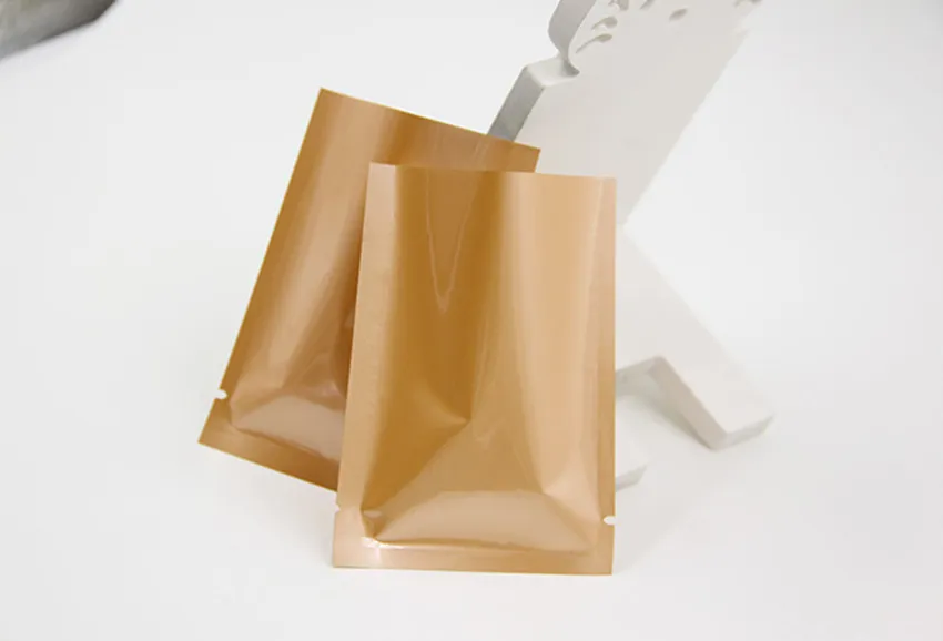 Färgad värmeförsegling Aluminiumfolie Bag MyLar Folie Bag Luktsäker påse Open Top Packaging Bags Kaffe Tea Kosmetiska prov GGA107 