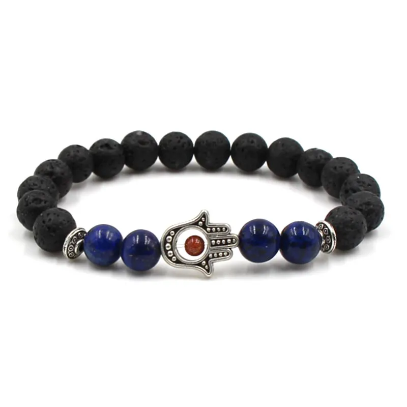 AMAR MONTA AMAR MENS BRACELE DESINGE PARA MULHER LIGADA FATIMA PALM MANTA DE LAVA ROCK ROCK FILHO