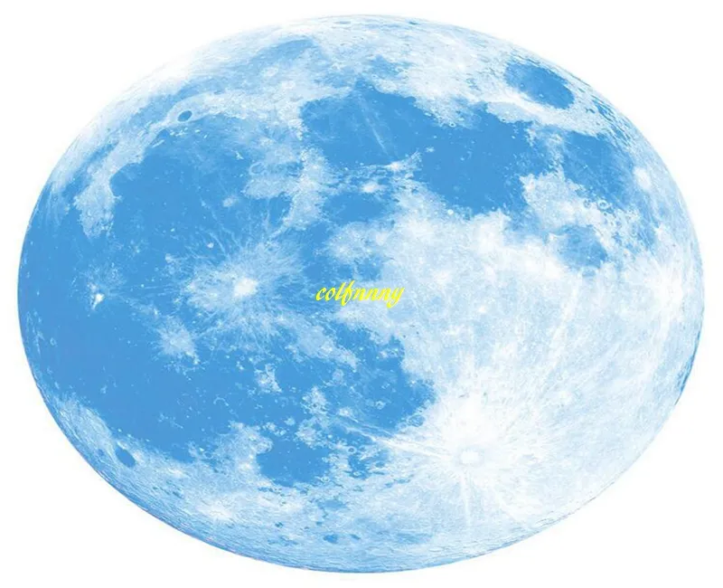 10 pz/lotto 40 cm Dimensioni Luna Solare Noctilucan Wall sticker Incandescente Pianeti Adesivi Murali Decalcomanie I Bambini Camera dei bambini