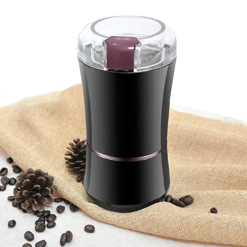 Beijamei Electric Coffee Grinder Mini Kök Peppar Grinder Kraftiga Bönor Kryddor Nötter Fröer Kaffeböna Slipmaskin