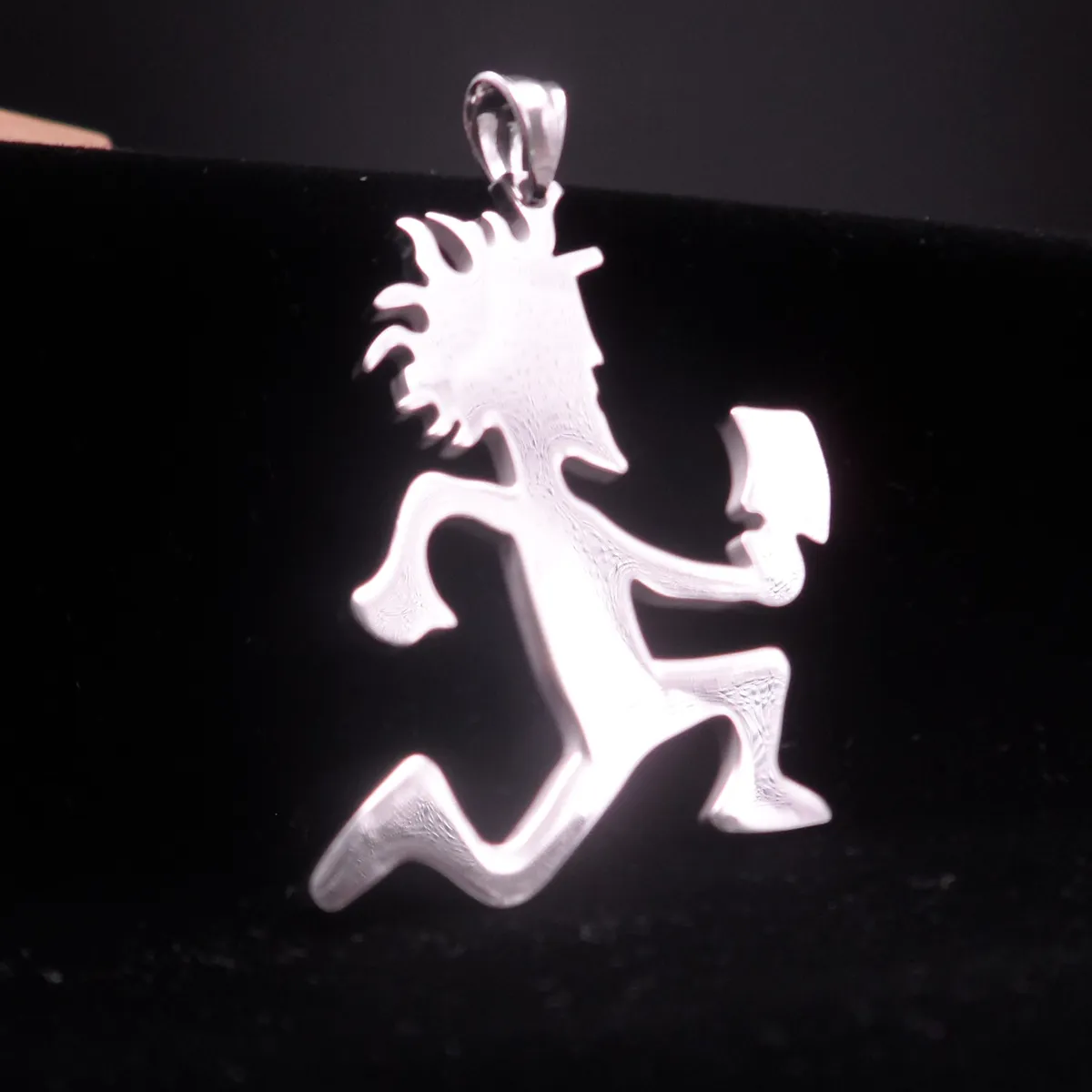 FREE SHIP in bulk Lot 5pcs high polished Stainless Steel large 2 inch Hatchetman MenICP pendans JUGGALO Posse Twiztid Jewelry