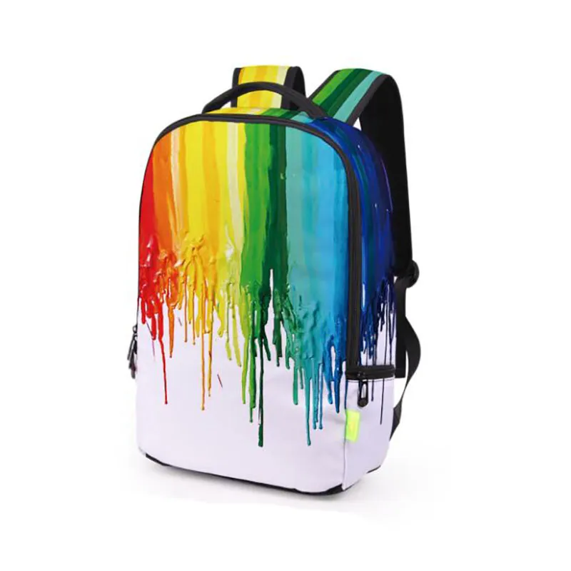 Mannen Dames Graffiti Rugzak 3D Galaxy Reizen Satchel Rugzak Bagpack Studenten Schooltas Bookbag Gratis Verzending