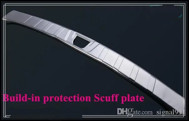 High quality internal externalcar rear trunk scuff guard plate decorative plate protection bar for Nissan Qashqai 2016-2019248S