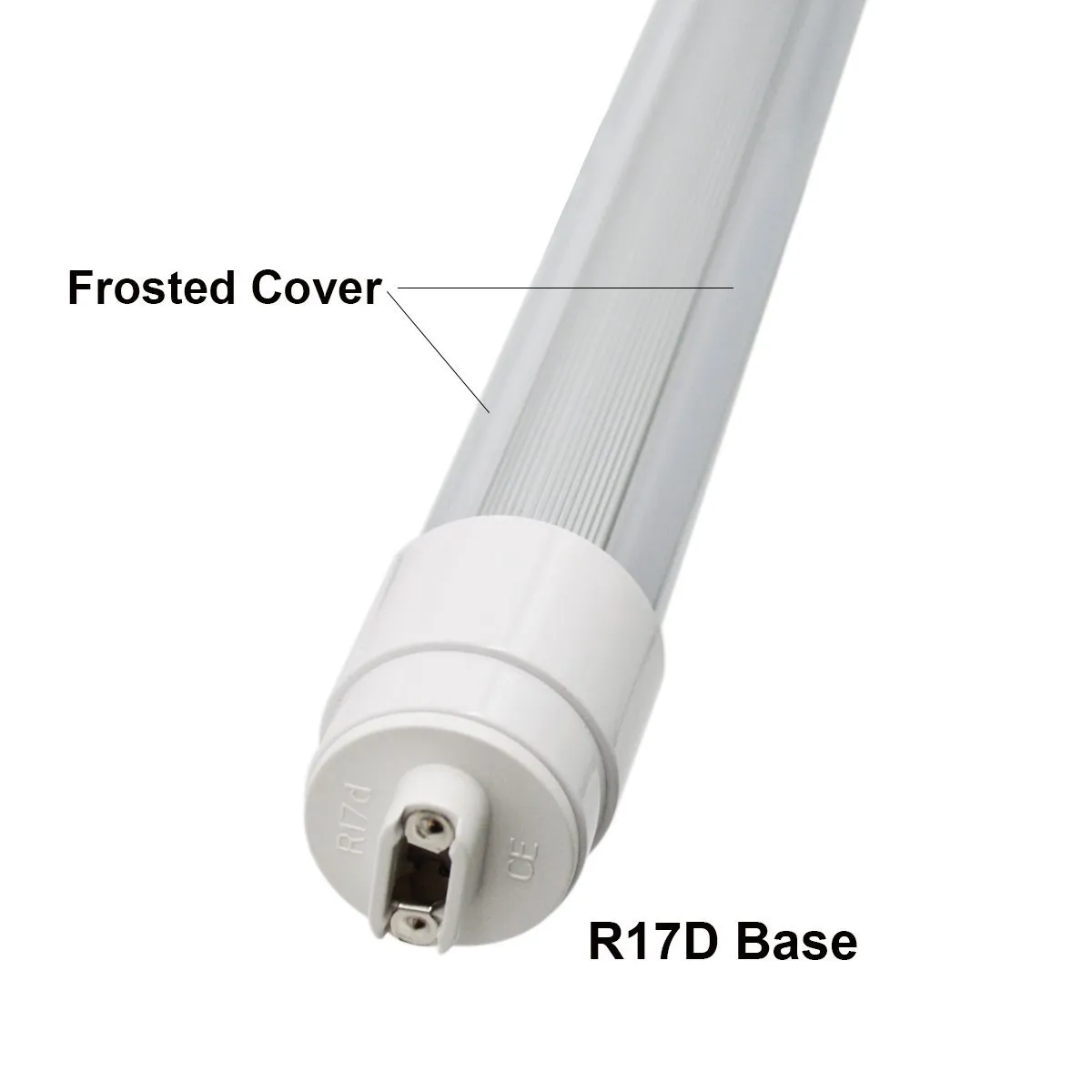 thumbnail image 2 of 8-Pack 8ft T8 LED Tube Lights - 65W 7800 Lumens, R17d HO Rotatable Base, 6000K Cool White 2 of 6