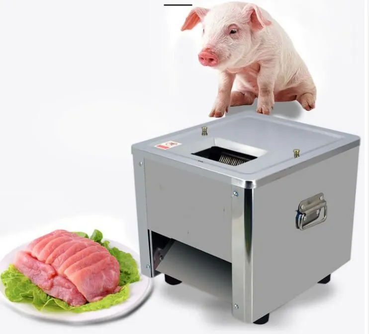 آلة التقطيع الكهربائية آلة تجهيز الأغذية معدات قطع اللحوم التجارية الفولاذ المقاوم للصدأ دليل اللحوم القطاعة