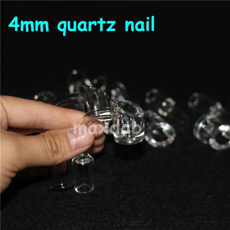 Atacado Quartz Banger Fabricante 14mm 18mm masculino curvo tubo de Quartzo prego para tubulação de água frete grátis