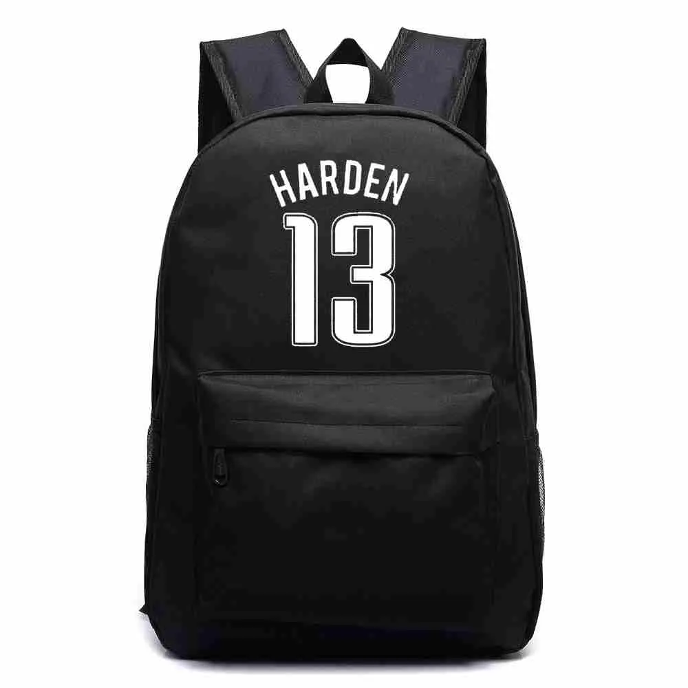 James Harden Leinwand Rucksack Teenager Basketball Rucksäcke Junge Mädchen Schultasche Für Studenten Männer Frauen Rucksack Mochila Escolar