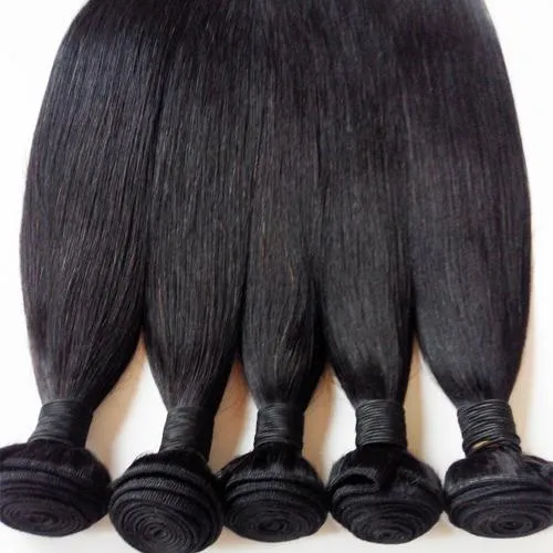 Brazilian virgin Hair Bundles Malaysian Peruvian Mongolian Indian remy Extension Straight 3pcs Russian European human weft Factory direct sale