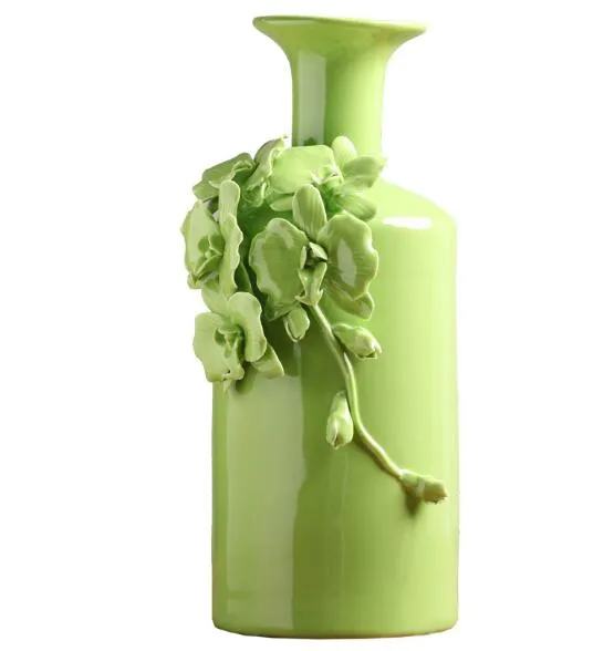 Современная резная форма сердца керамическая ваза для домашнего декора столешница этот пирс для вазы зеленого цвета