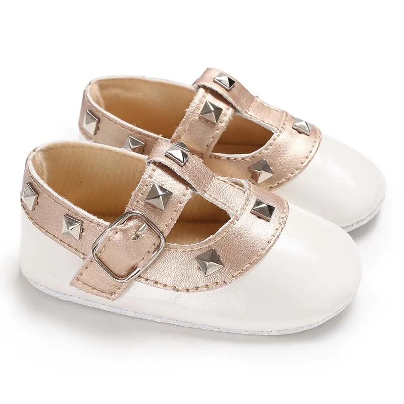 Mode Säuglingsschuhe Prinzessin Baby Lauflernschuhe Mokassins Weiche Kleinkindschuhe Leder geborener Schuh Baby Grils Schuhe 0-18 Monate