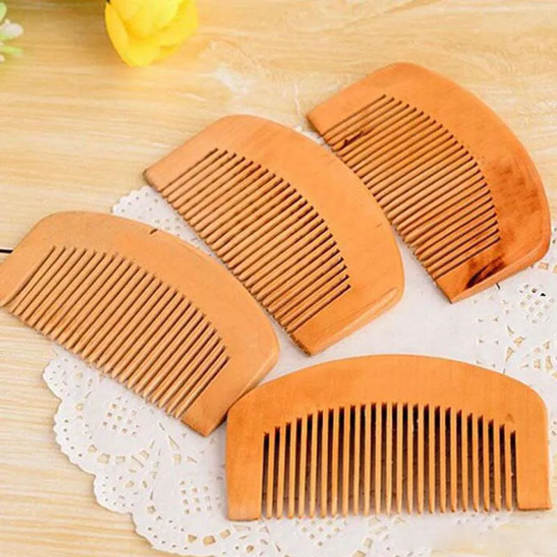 Spazzole per capelli mini pettine in legno da 9 cm di lunghezza Strumenti per lo styling dei capelli antistatici portatili