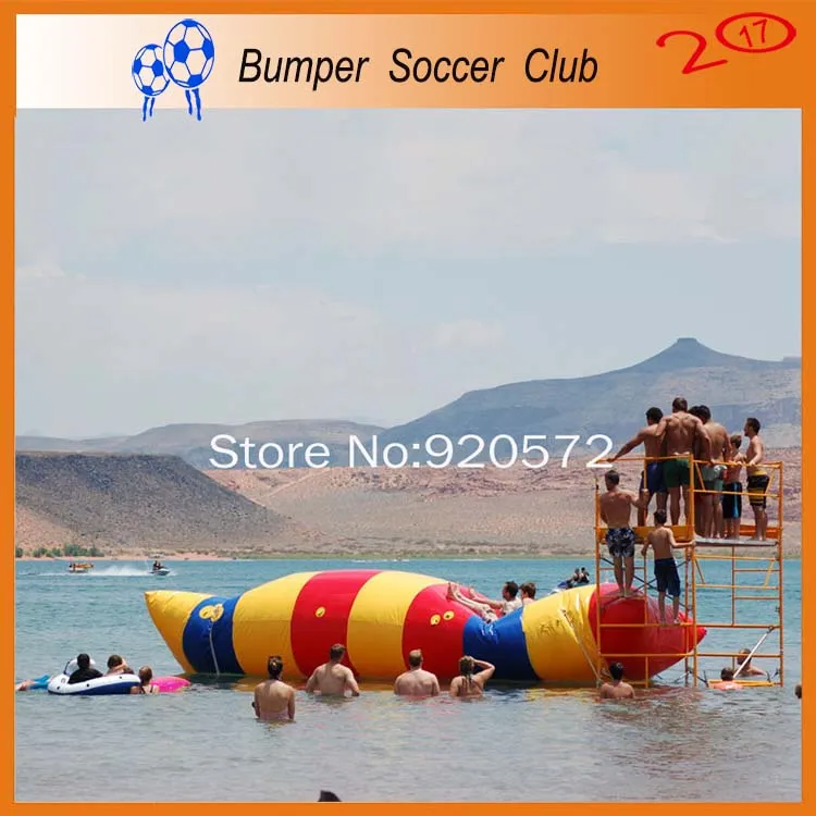 Бесплатная доставка 6*3 м надувные воды Blob прыжок подушка воды Blob Прыжки мешок надувные воды батут для продажи
