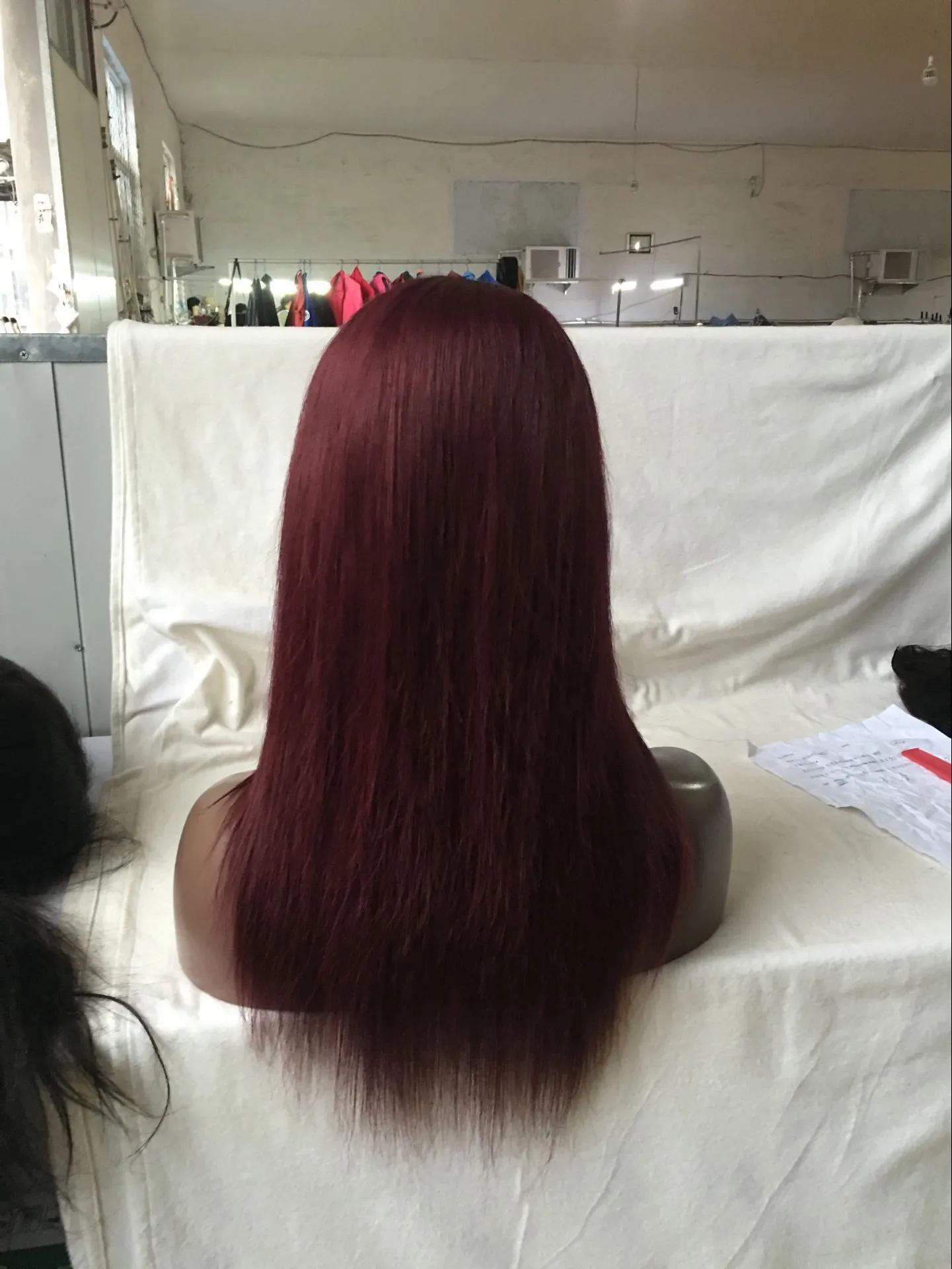 Wonderful 99J color Human Hair U Part Wig Brazilian Virgin Hair Left/Right/Middle For Black Women