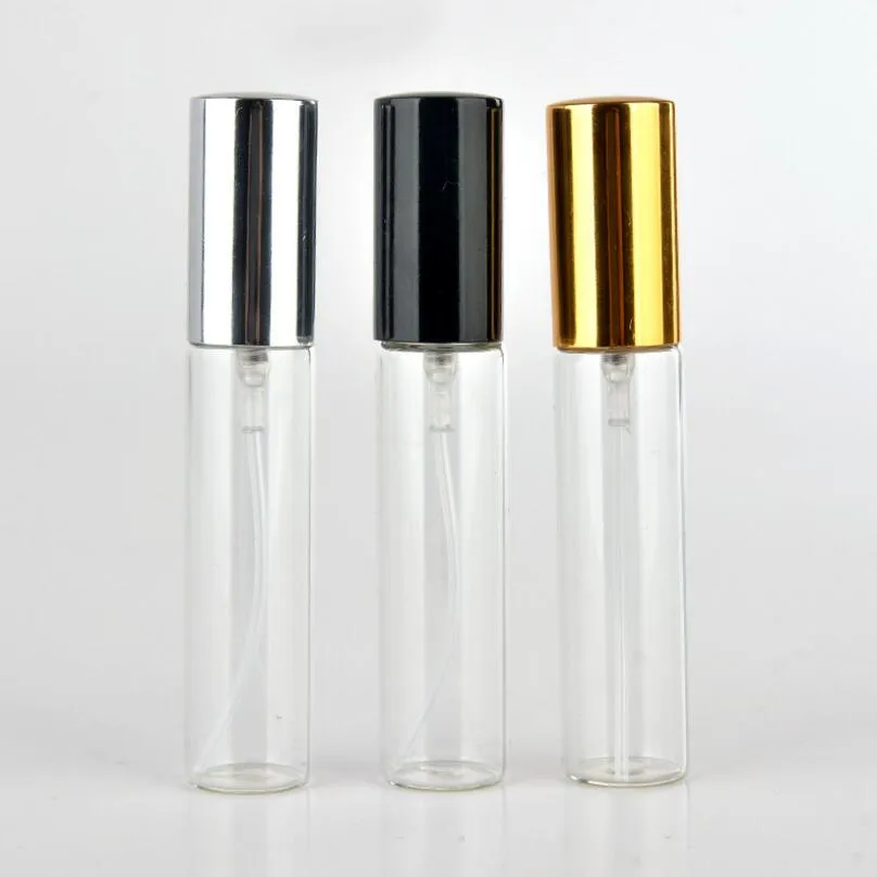 Hurtownie 300 sztuk / partia 10 ml Puste szklane butelki sprayu Refillable Atomizer Perfumy 10CC Butelka zapachowa