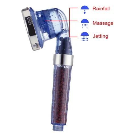 Doccia portatile a 3 funzioni - Getto regolabile a 125° e risparmio idrico_voghion.com