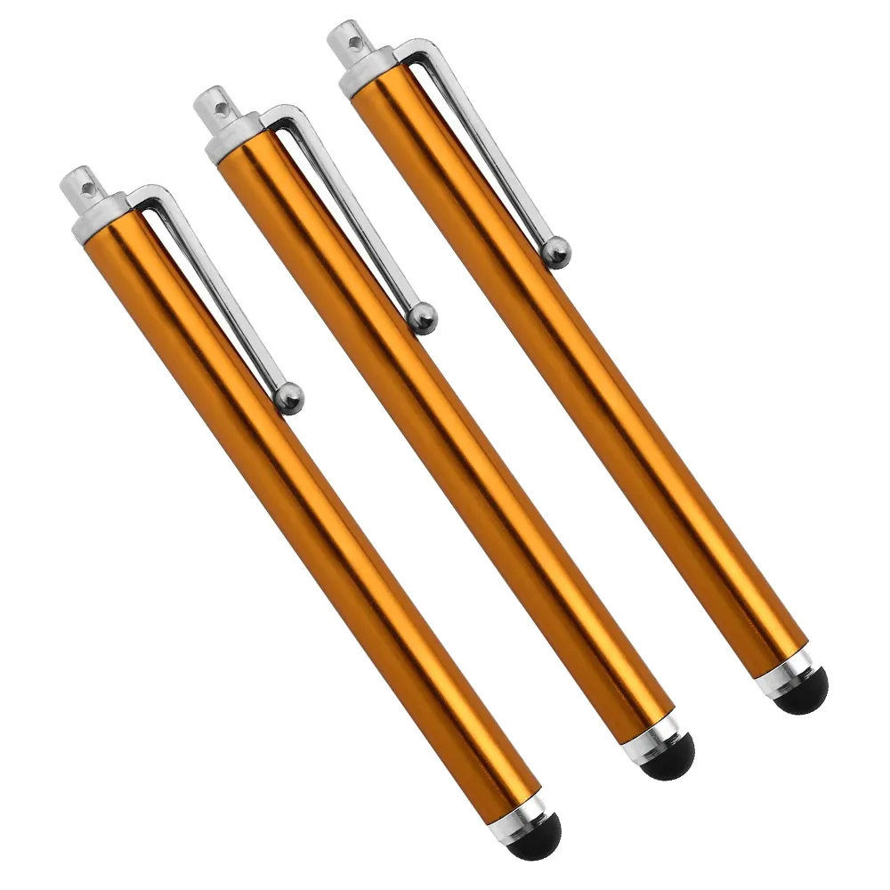 9.0 pantalla táctil pluma 500 Unids Metal Pantalla Capacitiva Stylus Pens Pluma Táctil Para Samsung Iphone Teléfono Celular Tablet PC es Fedex DHL Gratis