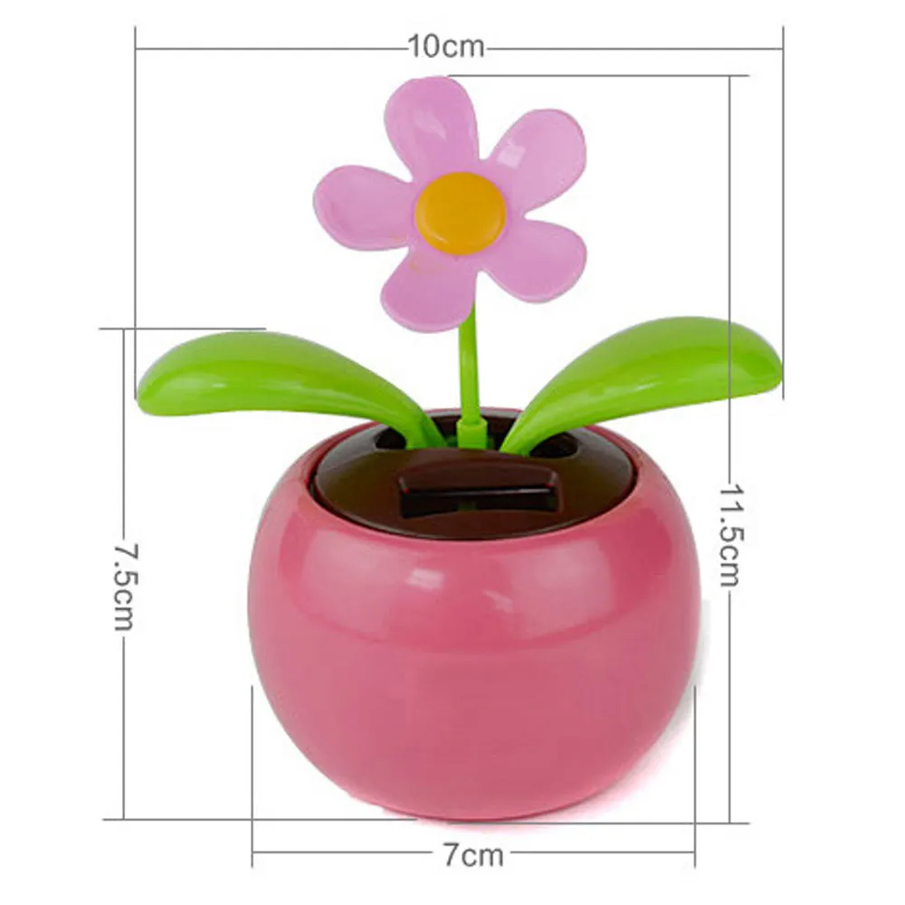 Wholesale MUQGEW New Colorful Solar Powered Dancing Flower Swinging Animated Dancer Toy Car Decoration Car Solar Flowers Accessories Toys 4 720 DHgate