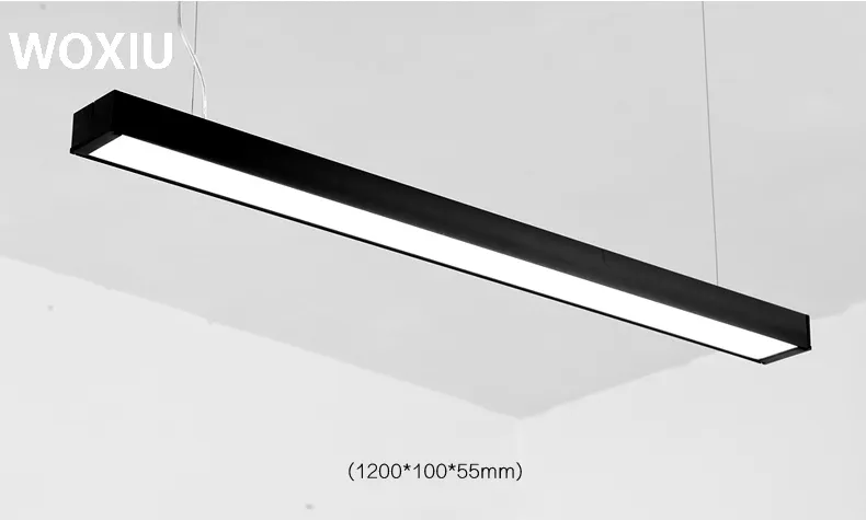 Woxiu LEDロングオフィス照明シャンデリア創造的性格ステッチシンプルロフト風ホームレストランモール照明