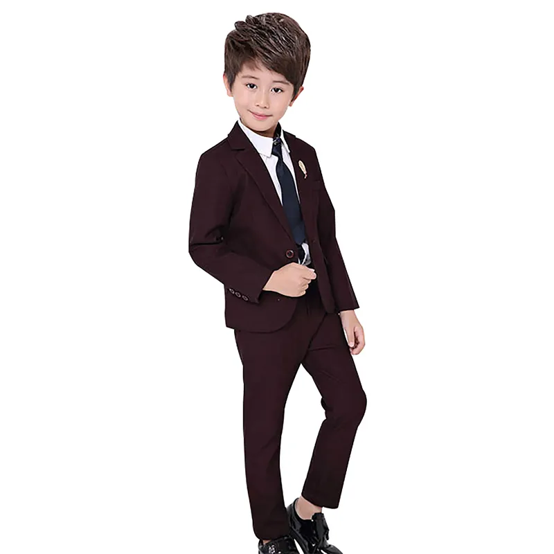 2шт Мальчик Формальный Костюм Мода Дети Свадебный Костюм Пиджак.