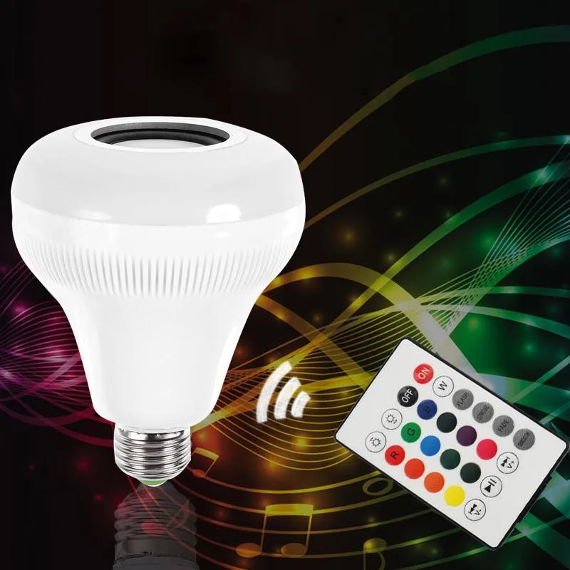 2018 LED Ampoule de Flamme RVB Veilleuses Intelligentes Avec Haut-Parleur Bluetooth Télécommande Lecteur de Musique KTV Lumières de Scène Pour Noël Halloween