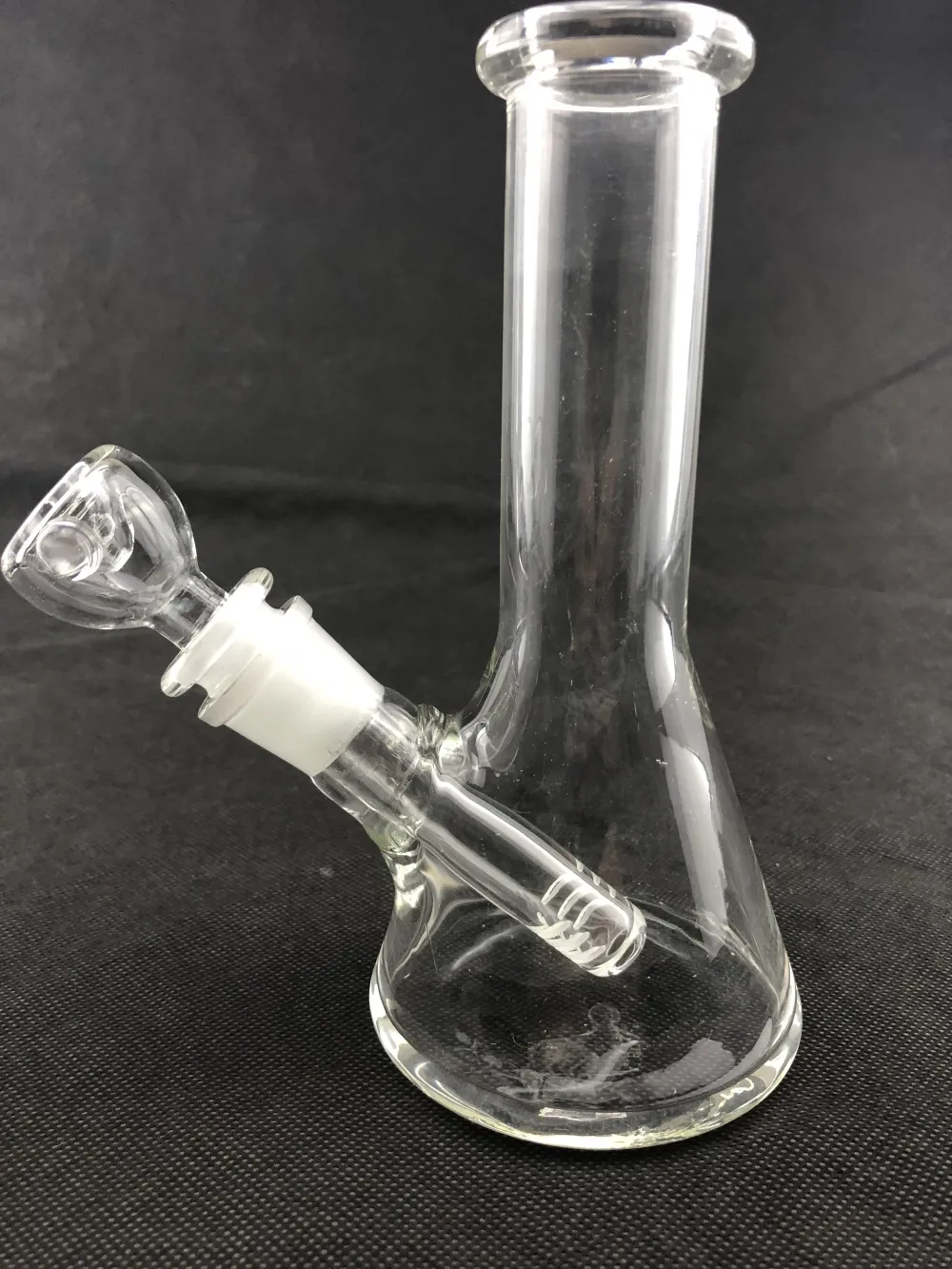 Bécher en verre pipe à fumer fond droit niceRecycler artisanat 14mm bol quartz banger