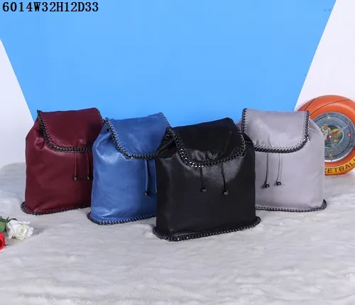 Sac à dos femme de haute qualité W32H12D33cm chaîne de sacs en cuir souple sur les bords grand volume taille compacte sacs décontractés parfaits