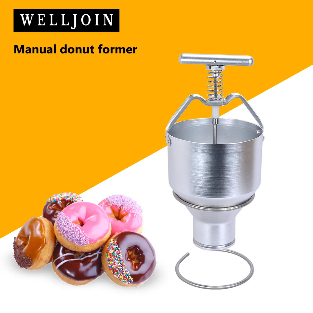 Manual Donut Depositor Medu Vada Dropper Plunger Dough Batter Dispenser