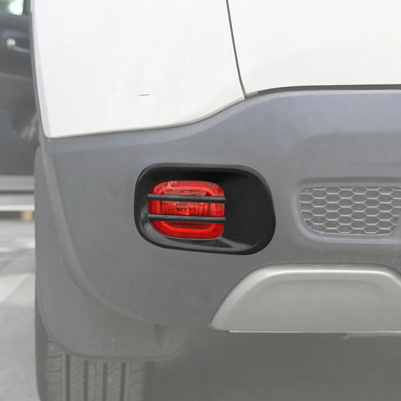 Bil bakre dimma ljus lampa täcker dekoration trim för jeep renegade 2015-2016 järn exteriör tillbehör styling