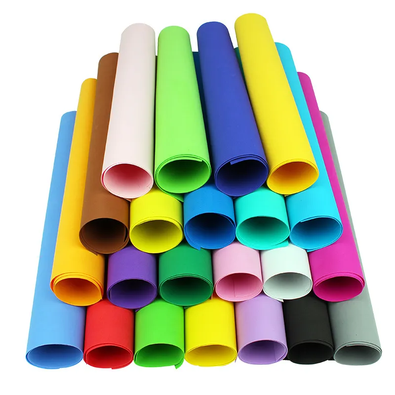 one pack 1mm thickness A4 size Eva foam sheets,Craft, School projects, Easy to cut,Punch sheet,Handmade material