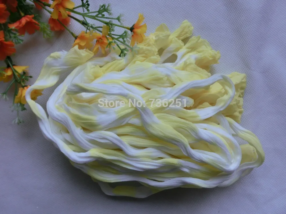 12pcs Mixed Colors Nylon Flower Stocking - 2.5m Length, DIY Craft Material For Making Silk Flowers